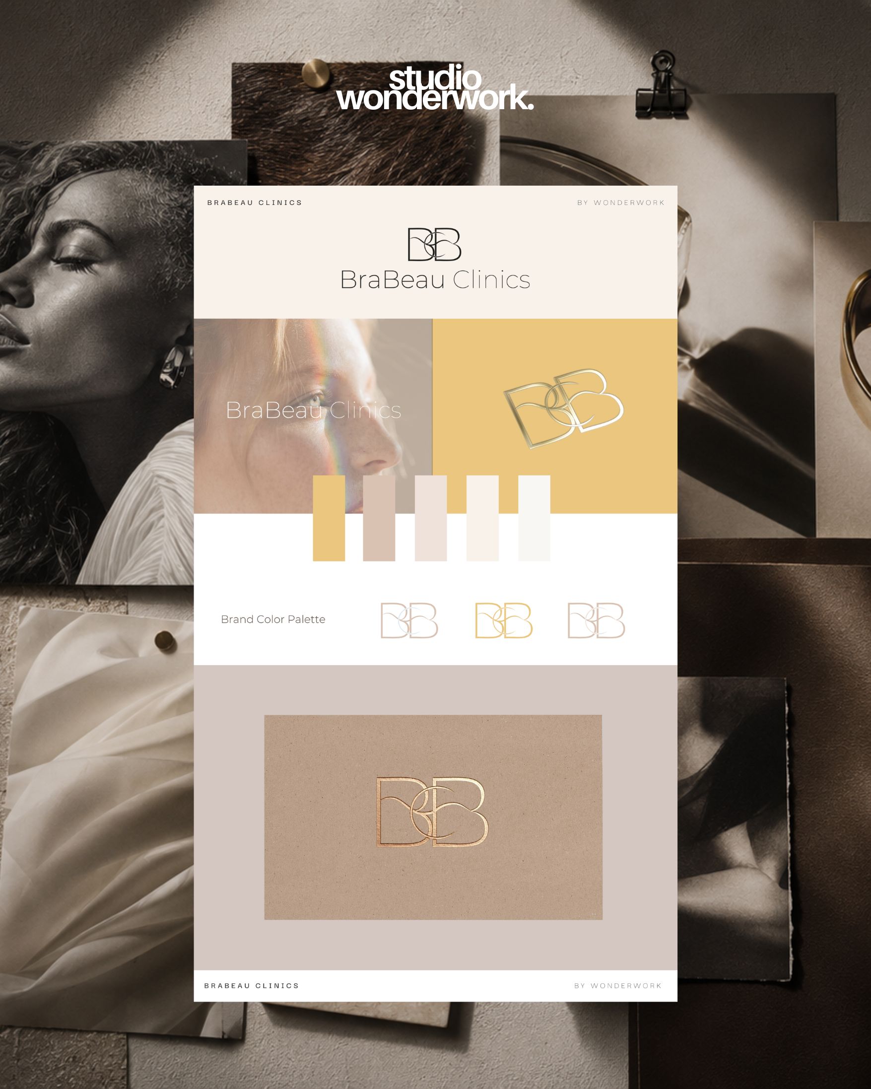 BraBeau Clinics portfolio case, visuele identiteit