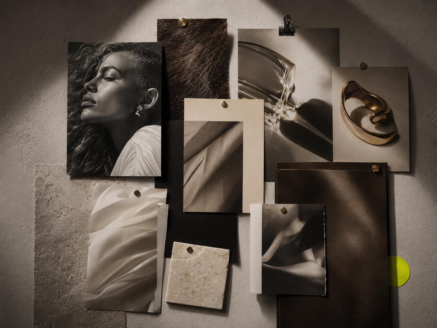 Editorial moodboard van Studio Wonderwork
